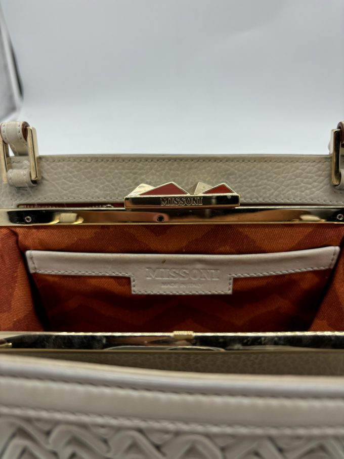 Borsa bianca Pelle Missioni